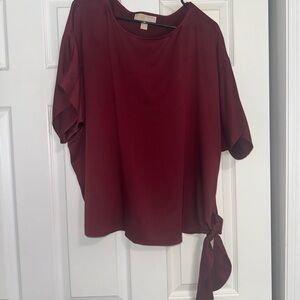 Elegant Burgundy Women's Top